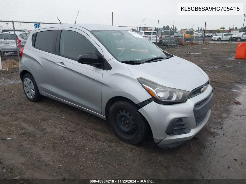 2017 Chevrolet Spark Ls Cvt VIN: KL8CB6SA9HC705415 Lot: 40934218