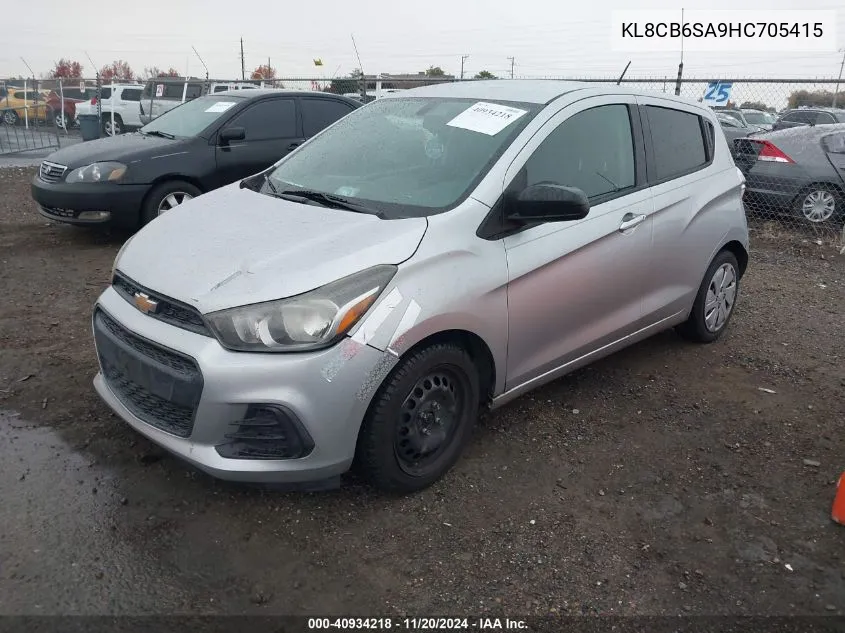 2017 Chevrolet Spark Ls Cvt VIN: KL8CB6SA9HC705415 Lot: 40934218