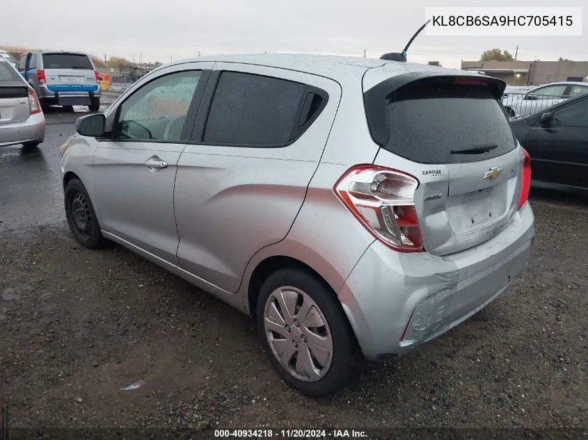 2017 Chevrolet Spark Ls Cvt VIN: KL8CB6SA9HC705415 Lot: 40934218