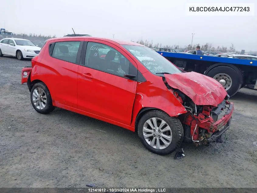 2018 Chevrolet Spark VIN: KL8CD6SA4JC477243 Lot: 12141612