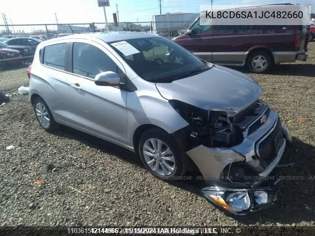 2018 Chevrolet Spark 1Lt Cvt VIN: KL8CD6SA1JC482660 Lot: 12144966