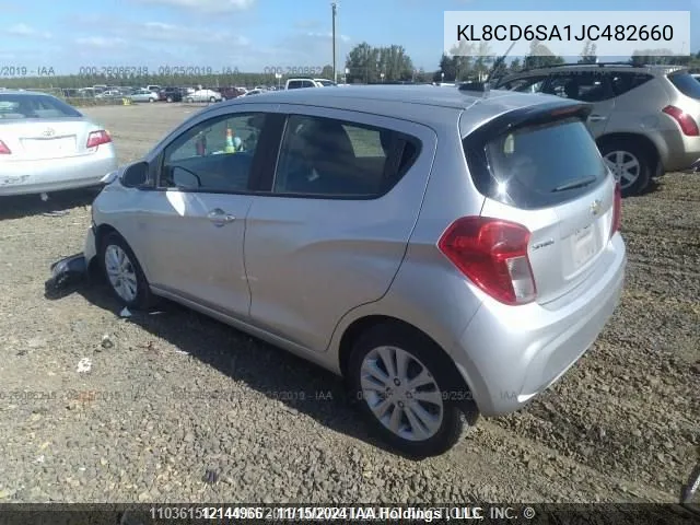 2018 Chevrolet Spark 1Lt Cvt VIN: KL8CD6SA1JC482660 Lot: 12144966