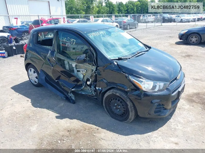 2018 Chevrolet Spark Ls Cvt VIN: KL8CB6SA1JC482759 Lot: 39815197