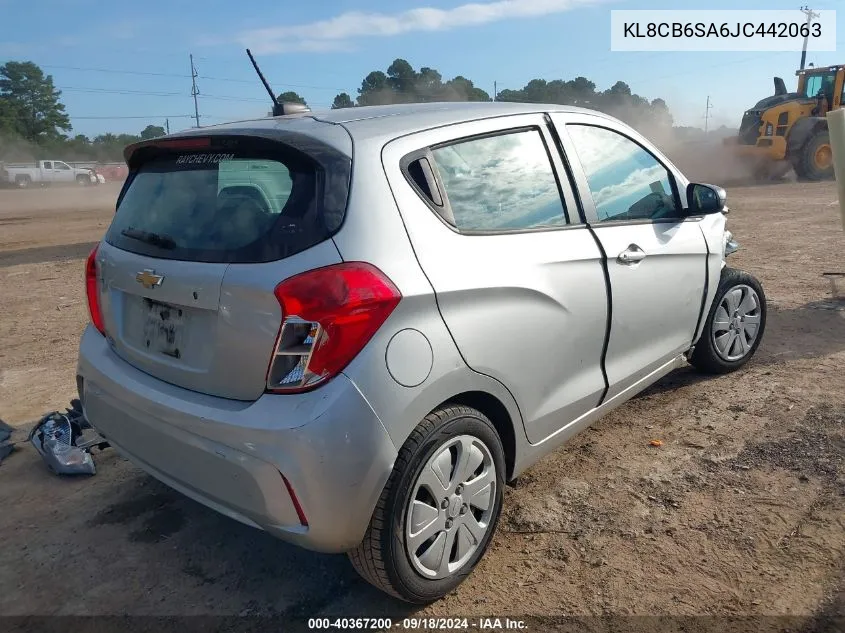 2018 Chevrolet Spark Ls VIN: KL8CB6SA6JC442063 Lot: 40367200