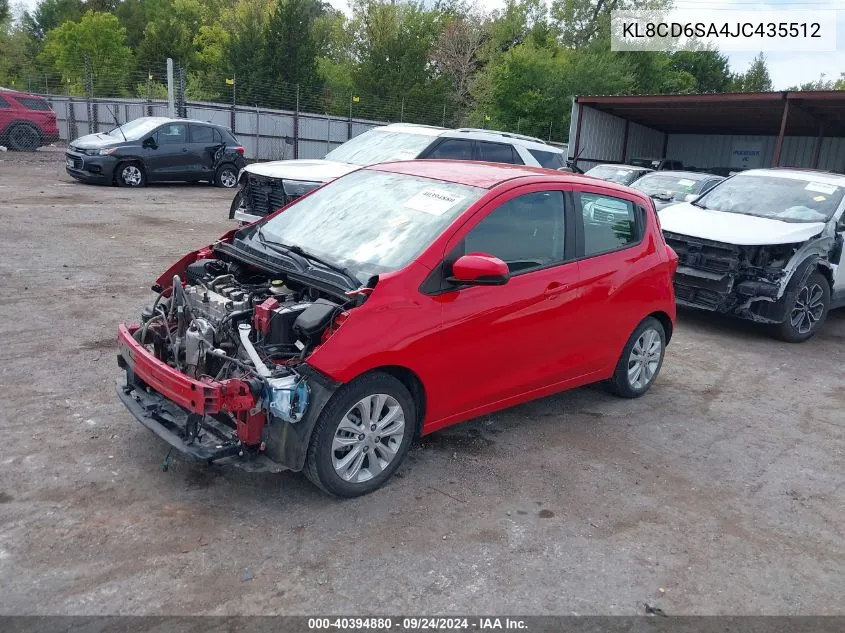 2018 Chevrolet Spark 1Lt VIN: KL8CD6SA4JC435512 Lot: 40394880