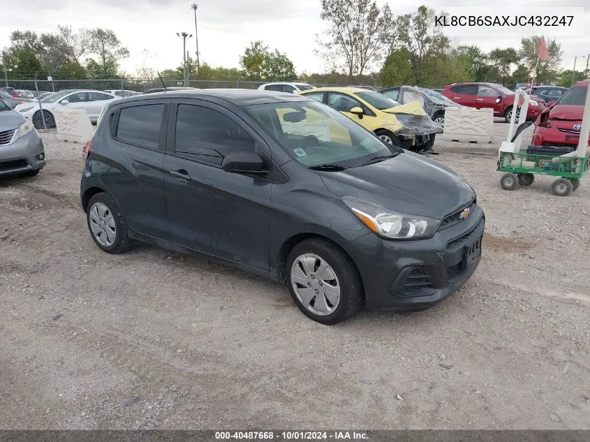 2018 Chevrolet Spark Ls Cvt VIN: KL8CB6SAXJC432247 Lot: 40487668