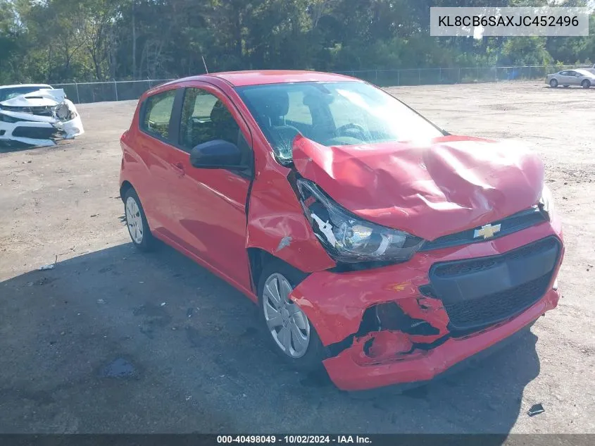 KL8CB6SAXJC452496 2018 Chevrolet Spark Ls Cvt