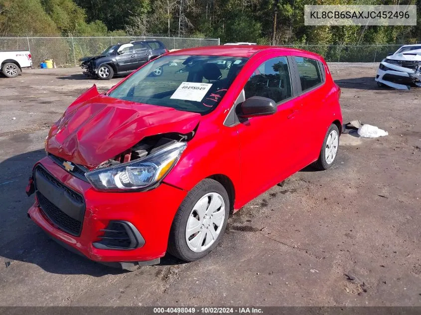 2018 Chevrolet Spark Ls Cvt VIN: KL8CB6SAXJC452496 Lot: 40498049