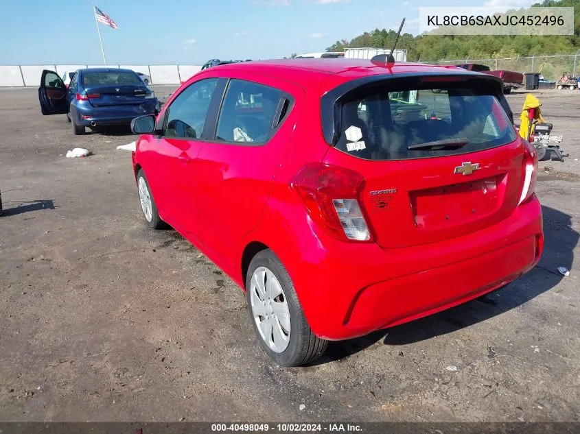 KL8CB6SAXJC452496 2018 Chevrolet Spark Ls Cvt