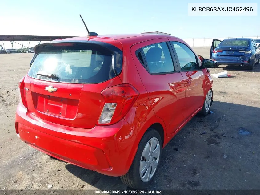 KL8CB6SAXJC452496 2018 Chevrolet Spark Ls Cvt