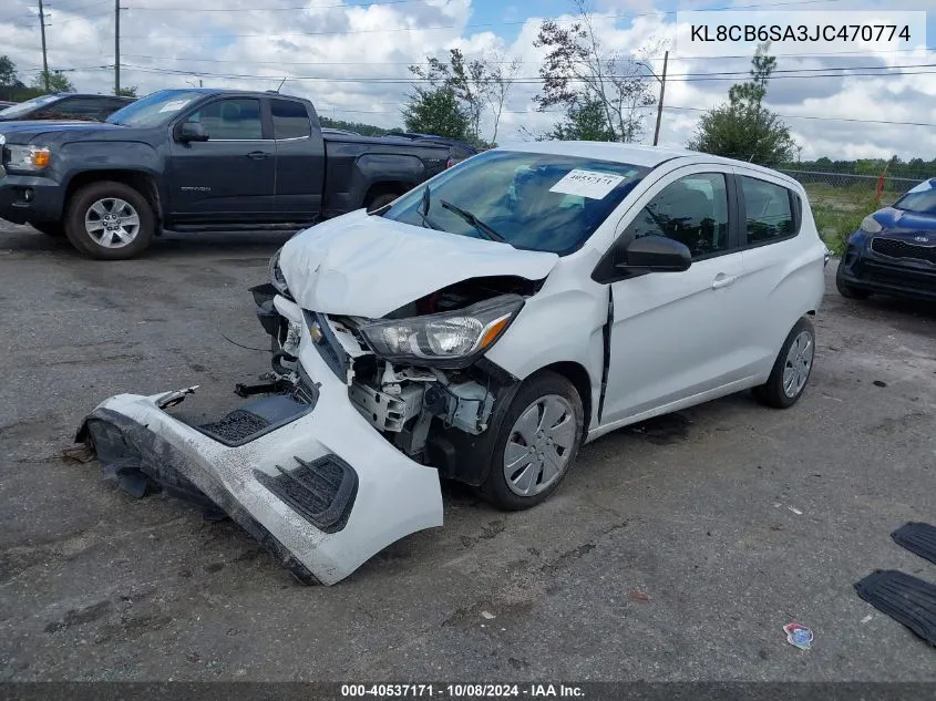 2018 Chevrolet Spark Ls Cvt VIN: KL8CB6SA3JC470774 Lot: 40537171