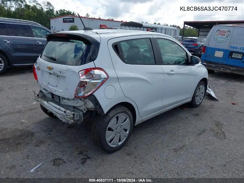 2018 Chevrolet Spark Ls Cvt VIN: KL8CB6SA3JC470774 Lot: 40537171