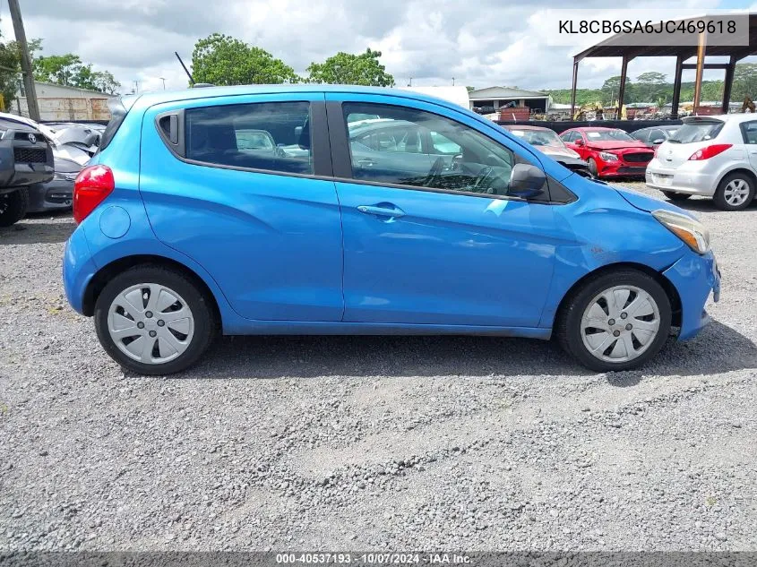 2018 Chevrolet Spark Ls Cvt VIN: KL8CB6SA6JC469618 Lot: 40537193