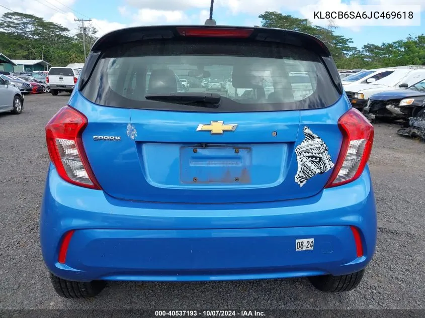 2018 Chevrolet Spark Ls Cvt VIN: KL8CB6SA6JC469618 Lot: 40537193