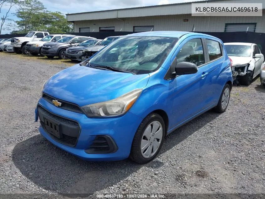 2018 Chevrolet Spark Ls Cvt VIN: KL8CB6SA6JC469618 Lot: 40537193