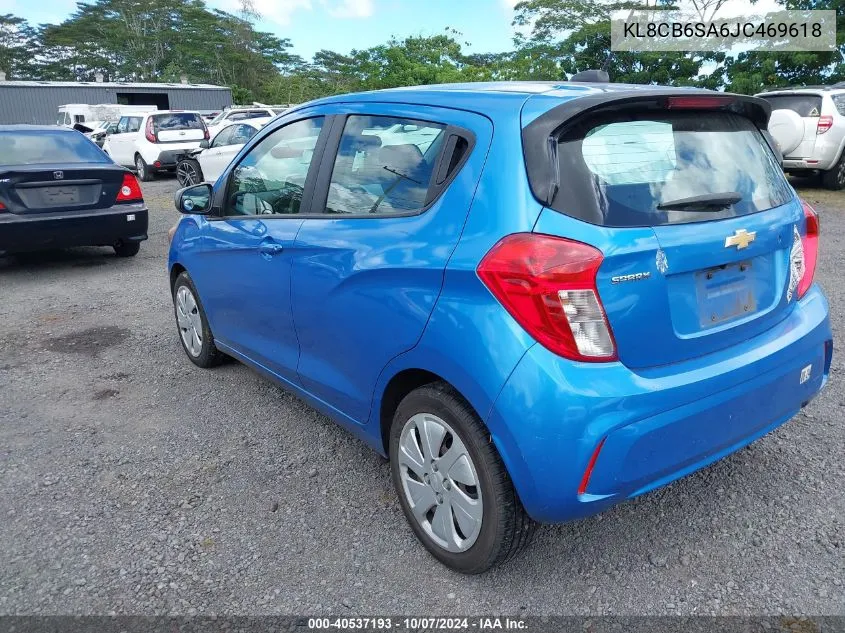 2018 Chevrolet Spark Ls Cvt VIN: KL8CB6SA6JC469618 Lot: 40537193