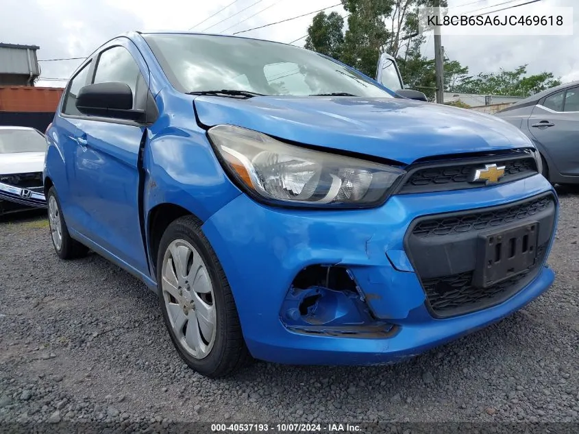 2018 Chevrolet Spark Ls Cvt VIN: KL8CB6SA6JC469618 Lot: 40537193