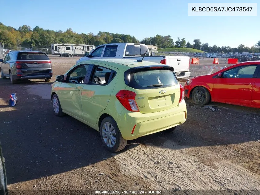 2018 Chevrolet Spark 1Lt Cvt VIN: KL8CD6SA7JC478547 Lot: 40539798