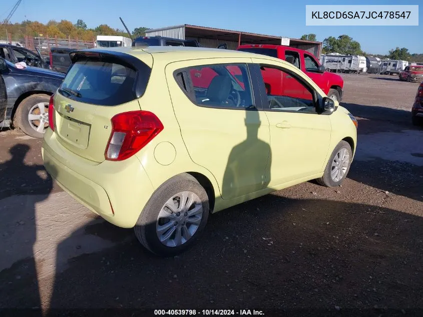 2018 Chevrolet Spark 1Lt Cvt VIN: KL8CD6SA7JC478547 Lot: 40539798