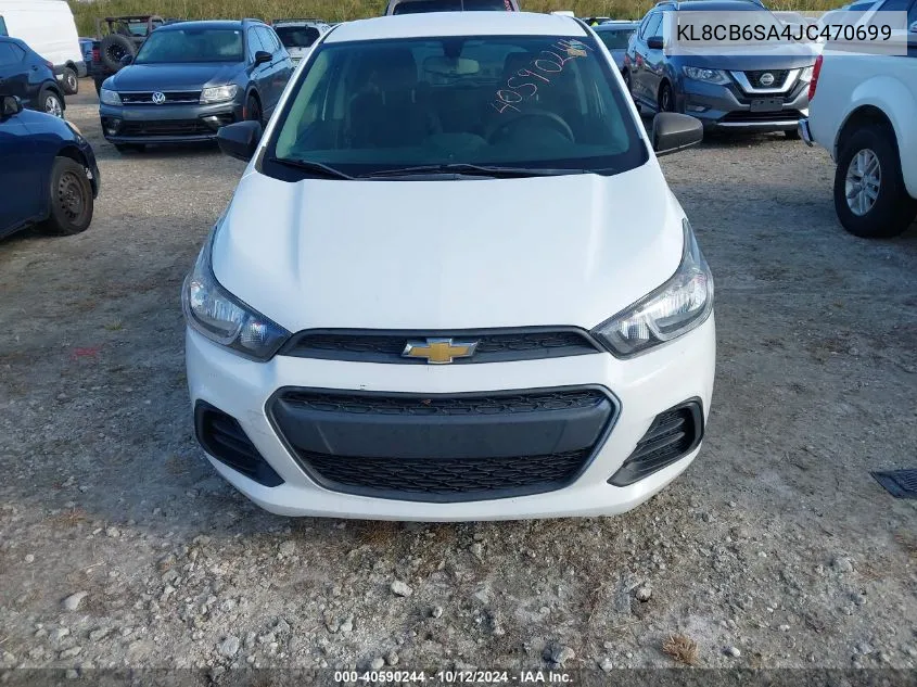 2018 Chevrolet Spark Ls VIN: KL8CB6SA4JC470699 Lot: 40590244