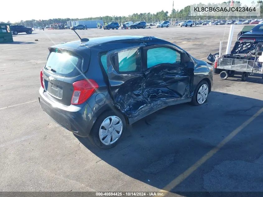 2018 Chevrolet Spark Ls Cvt VIN: KL8CB6SA6JC423464 Lot: 40594425