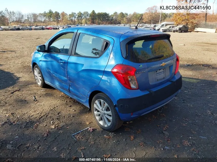 2018 Chevrolet Spark 1Lt Cvt VIN: KL8CD6SA3JC441690 Lot: 40745195