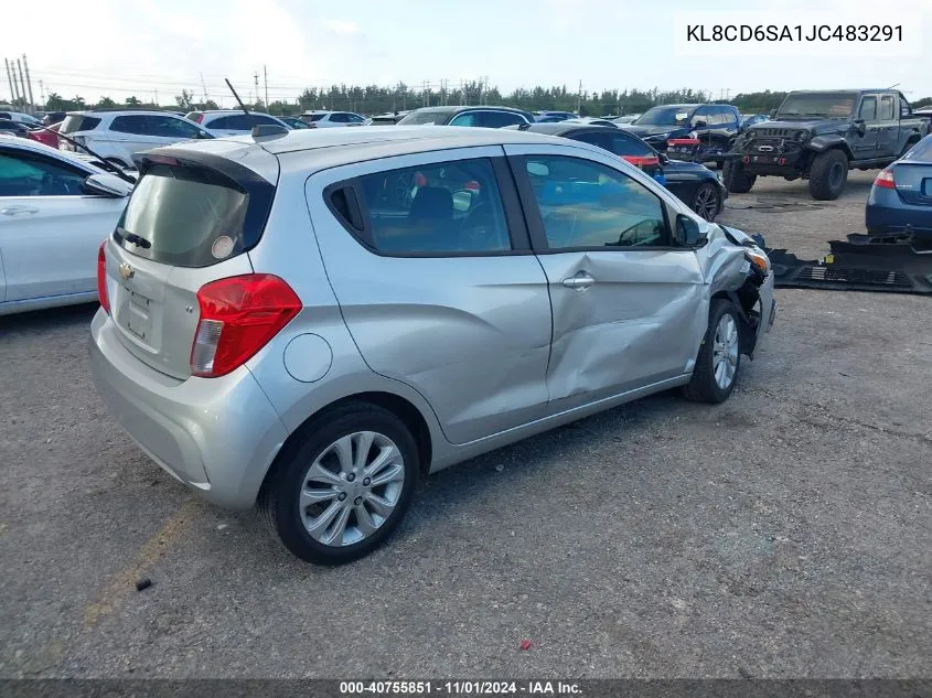 2018 Chevrolet Spark 1Lt Cvt VIN: KL8CD6SA1JC483291 Lot: 40755851