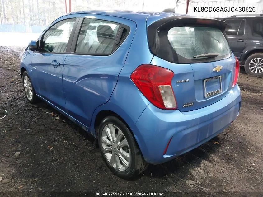 2018 Chevrolet Spark 1Lt Cvt VIN: KL8CD6SA5JC430626 Lot: 40775917