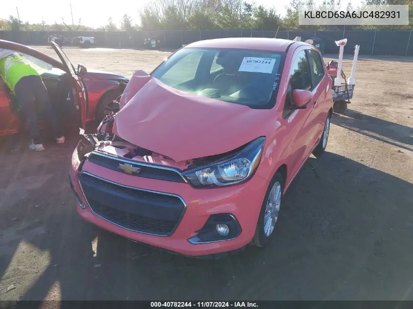 2018 Chevrolet Spark 1Lt Cvt VIN: KL8CD6SA6JC482931 Lot: 40782244