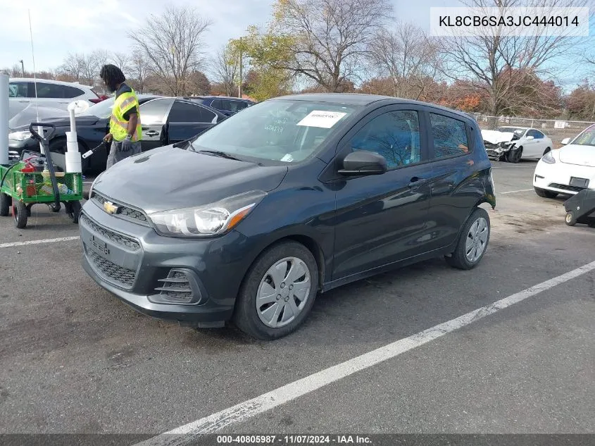 2018 Chevrolet Spark Ls Cvt VIN: KL8CB6SA3JC444014 Lot: 40805987