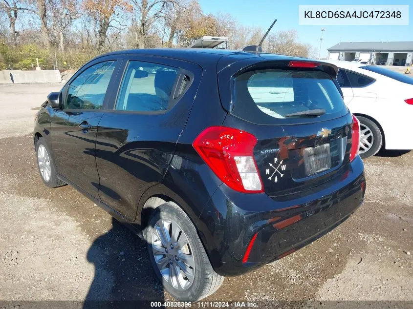 2018 Chevrolet Spark 1Lt Cvt VIN: KL8CD6SA4JC472348 Lot: 40828396