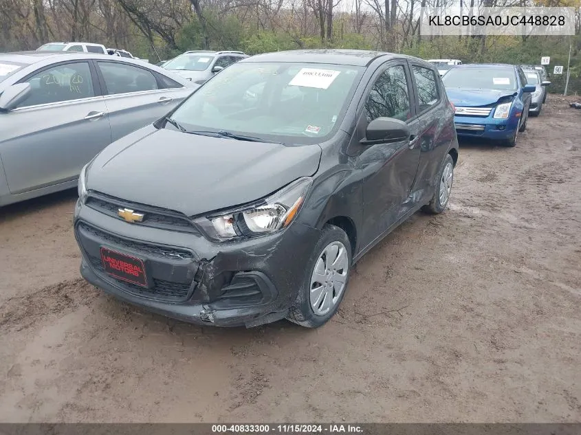 2018 Chevrolet Spark Ls Cvt VIN: KL8CB6SA0JC448828 Lot: 40833300