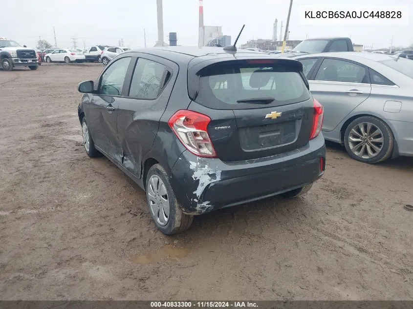 2018 Chevrolet Spark Ls Cvt VIN: KL8CB6SA0JC448828 Lot: 40833300