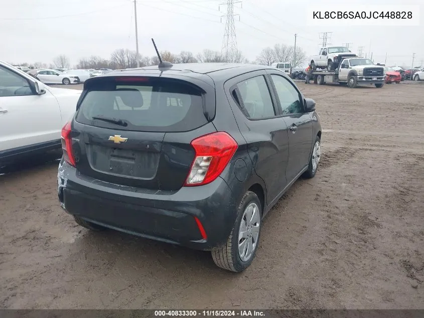 2018 Chevrolet Spark Ls Cvt VIN: KL8CB6SA0JC448828 Lot: 40833300