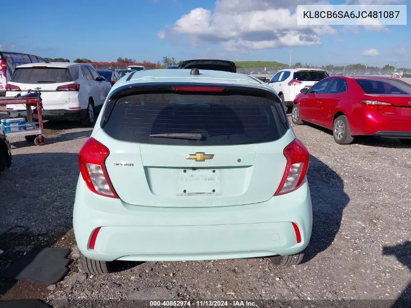 2018 Chevrolet Spark Ls Cvt VIN: KL8CB6SA6JC481087 Lot: 40852974