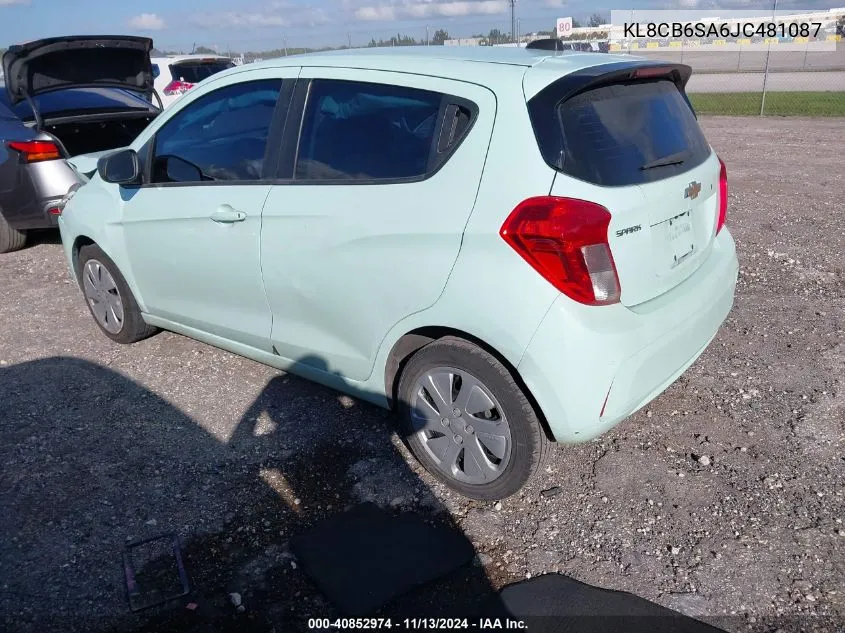 2018 Chevrolet Spark Ls Cvt VIN: KL8CB6SA6JC481087 Lot: 40852974