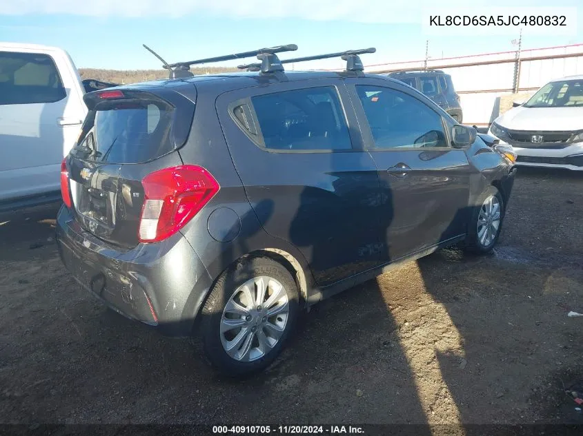 2018 Chevrolet Spark 1Lt Cvt VIN: KL8CD6SA5JC480832 Lot: 40910705