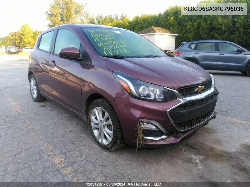 KL8CD6SA3KC796036 2019 Chevrolet Spark 1Lt