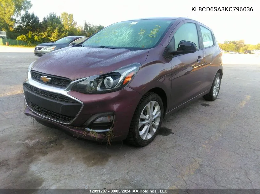 KL8CD6SA3KC796036 2019 Chevrolet Spark 1Lt