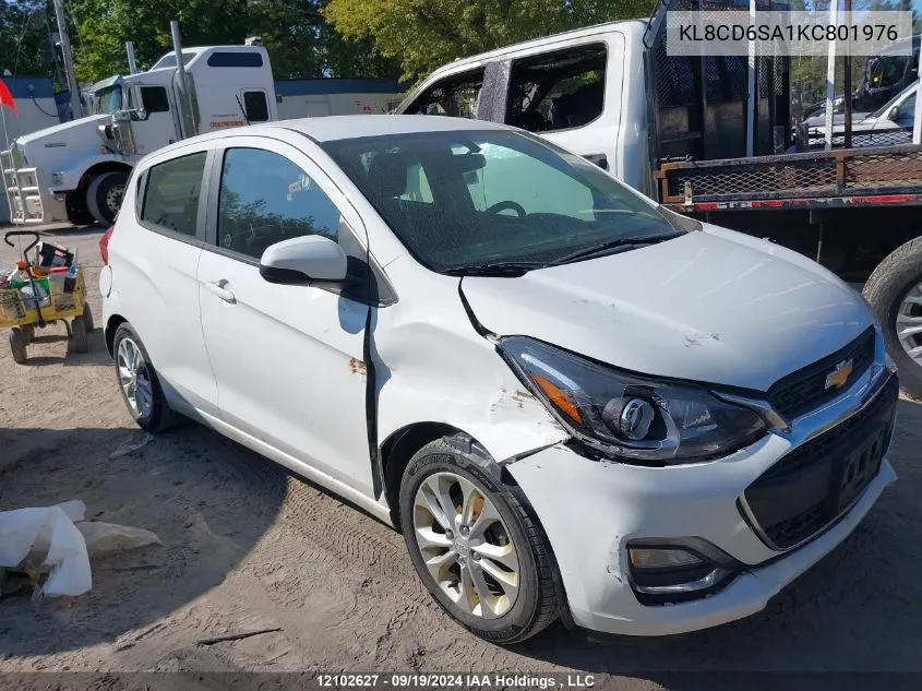 2019 Chevrolet Spark VIN: KL8CD6SA1KC801976 Lot: 12102627