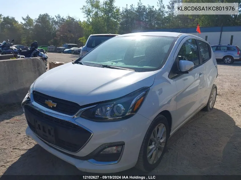 2019 Chevrolet Spark VIN: KL8CD6SA1KC801976 Lot: 12102627