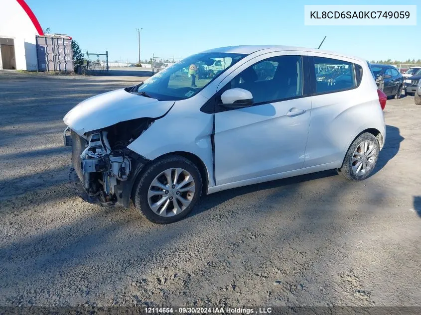 KL8CD6SA0KC749059 2019 Chevrolet Spark