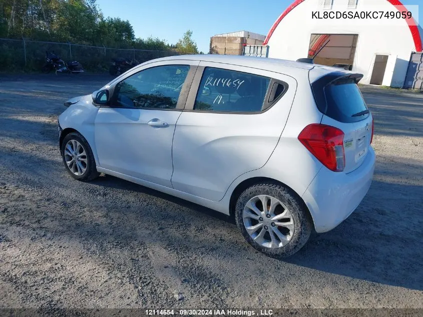 KL8CD6SA0KC749059 2019 Chevrolet Spark