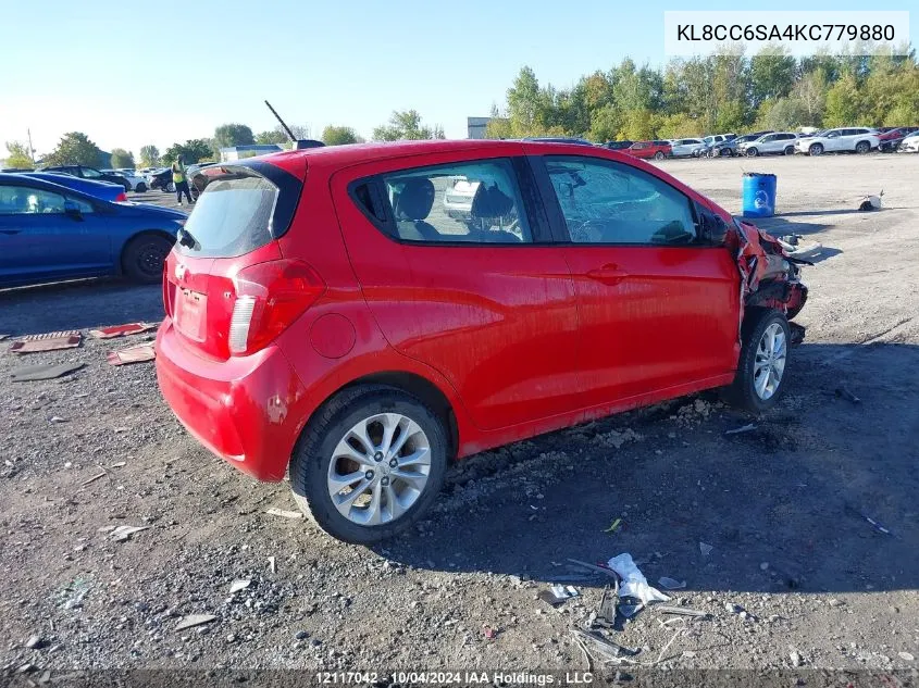 2019 Chevrolet Spark VIN: KL8CC6SA4KC779880 Lot: 12117042