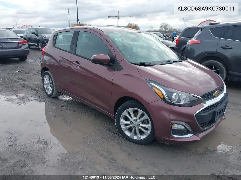 2019 Chevrolet Spark VIN: KL8CD6SA9KC730011 Lot: 12149019