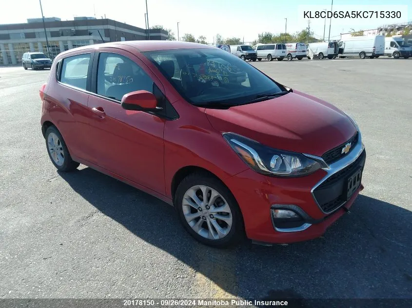 2019 Chevrolet Spark Ls VIN: KL8CD6SA5KC715330 Lot: 20178150