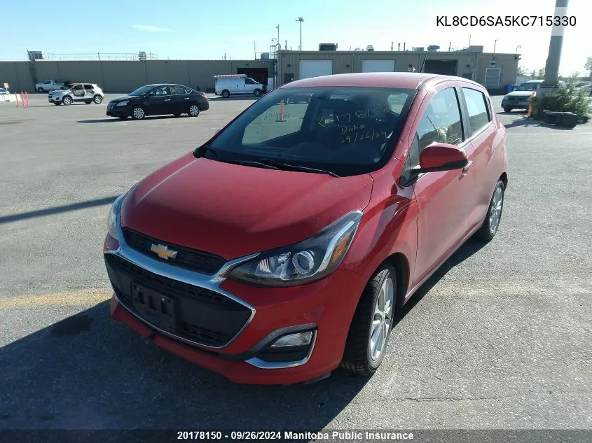 2019 Chevrolet Spark Ls VIN: KL8CD6SA5KC715330 Lot: 20178150