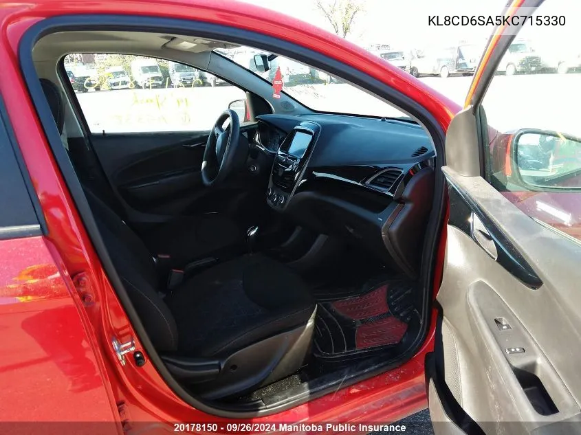 KL8CD6SA5KC715330 2019 Chevrolet Spark Ls