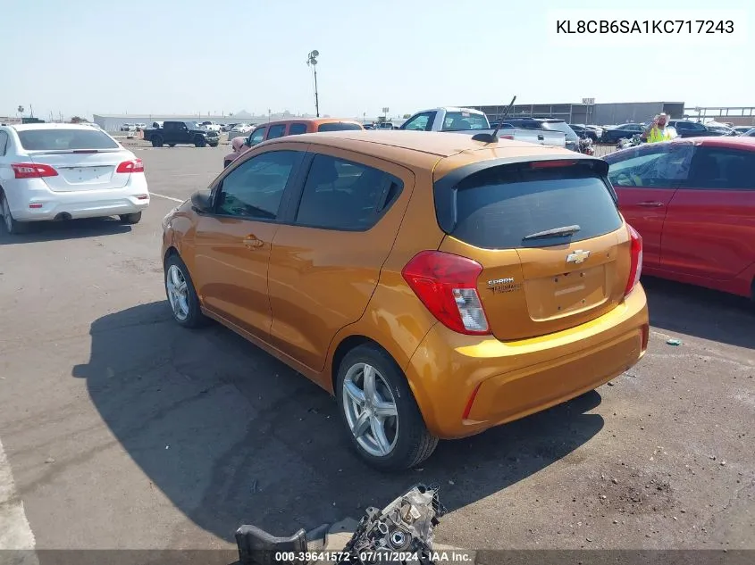 KL8CB6SA1KC717243 2019 Chevrolet Spark Ls Cvt