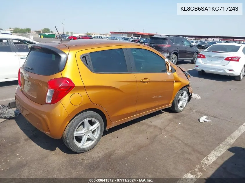 KL8CB6SA1KC717243 2019 Chevrolet Spark Ls Cvt